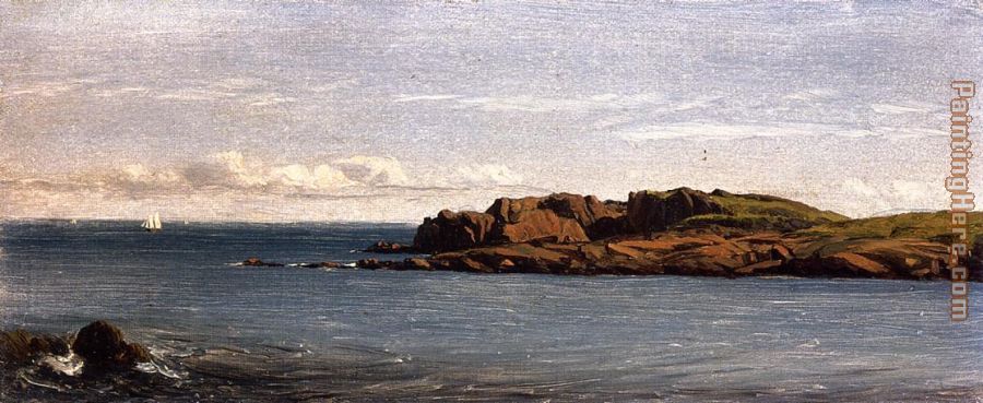 Study on the Massachusetts Coast painting - Sanford Robinson Gifford Study on the Massachusetts Coast art painting